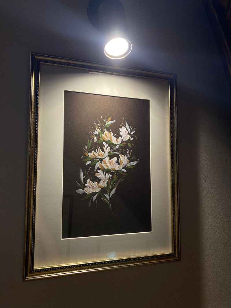 Floral Gouache Painting