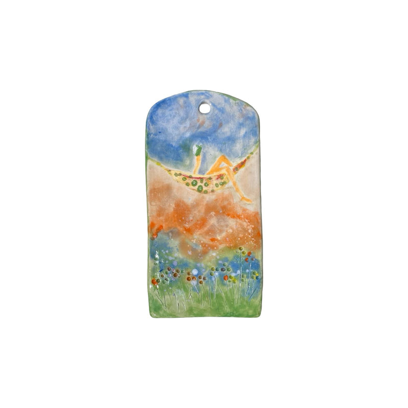 Girl in the Hammock Ceramic Plate