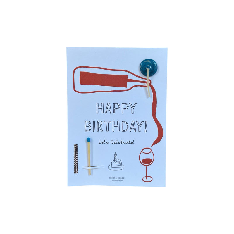 "Happy Birthday" Dilek Kartı