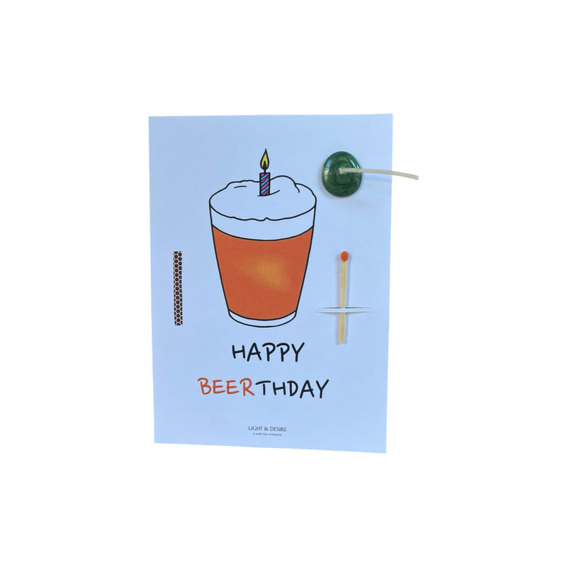 "Happy BEERthday!" Wish Card