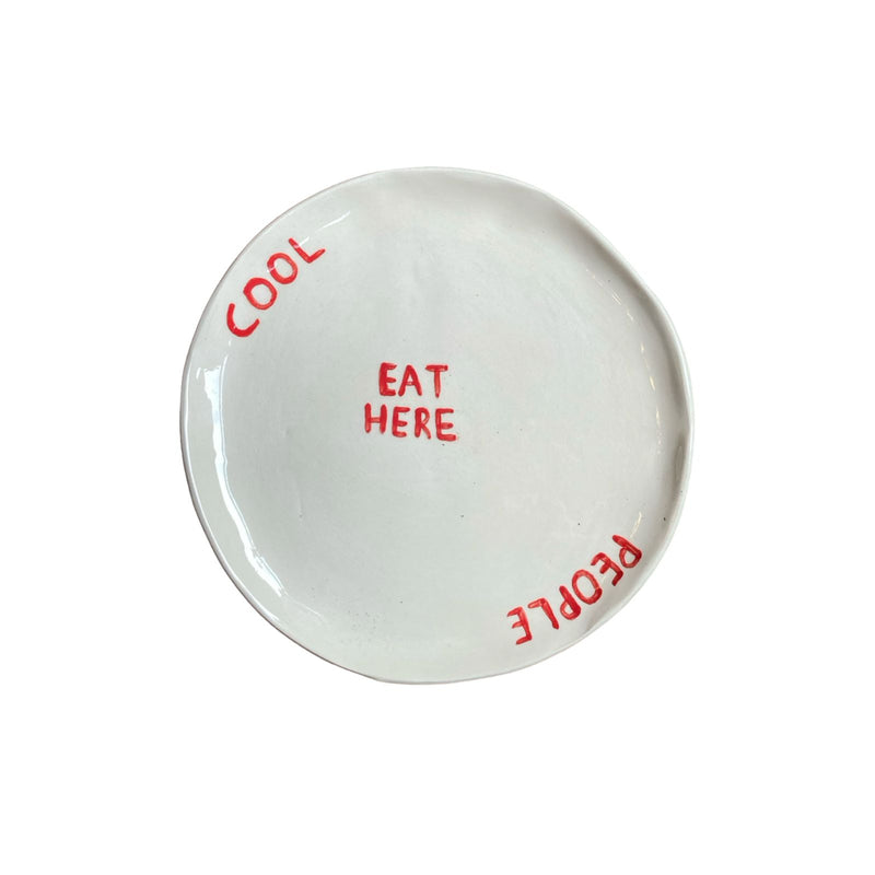 Cool People Eat Here Plate