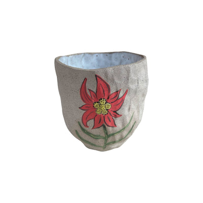 Flower Double Espresso Ceramic Cup