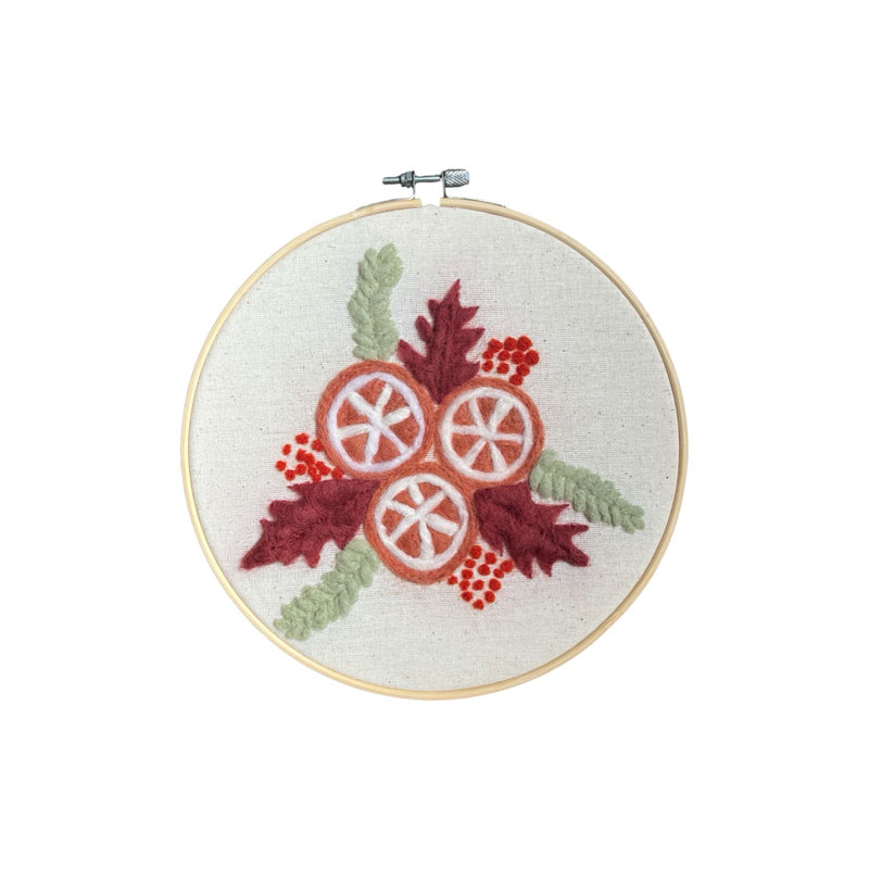 Autumn Felt Hoop Art