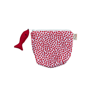 Balık Anahtarlıklı Kumaş Cüzdan