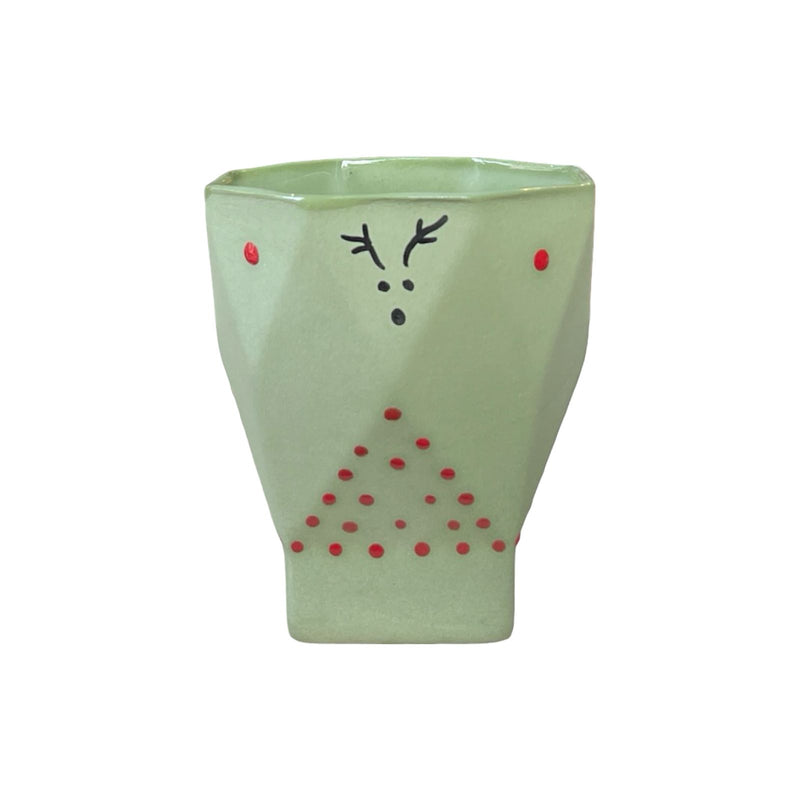 Noel Yeşil Geyik ve Benekli Kupa