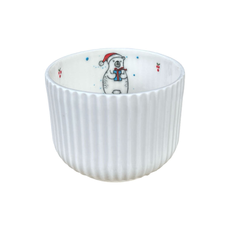Christmas Themed Serrated Bowl / Cup