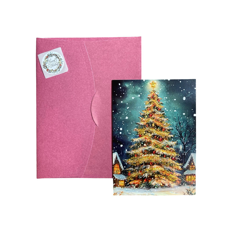 Glitter New Year Postcard