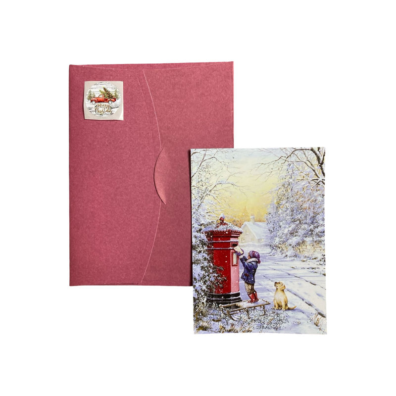 Glitter New Year Postcard