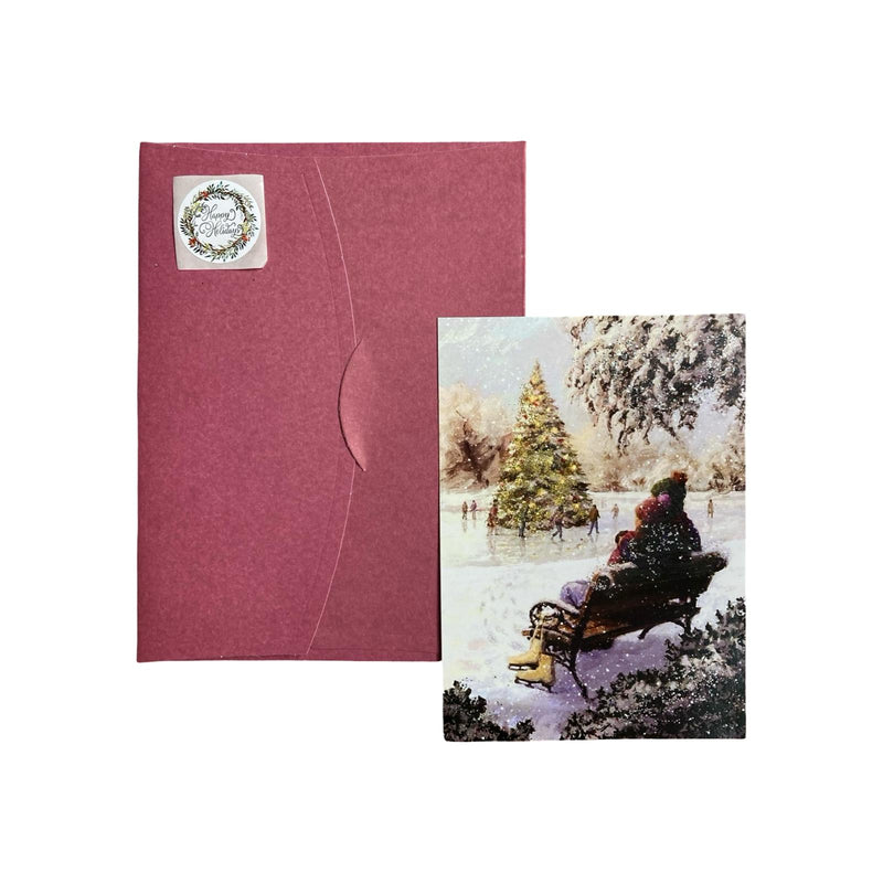 Glitter New Year Postcard