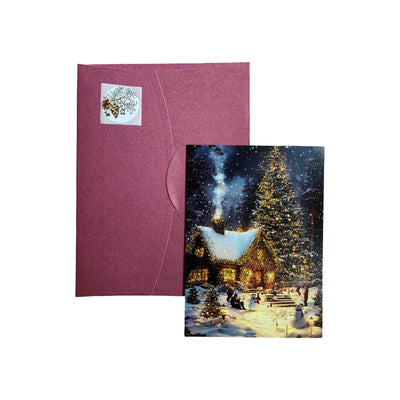 Glitter New Year Postcard