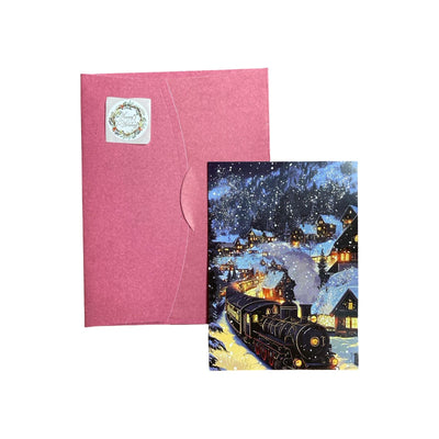 Glitter New Year Postcard