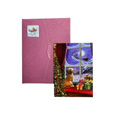 Glitter New Year Postcard