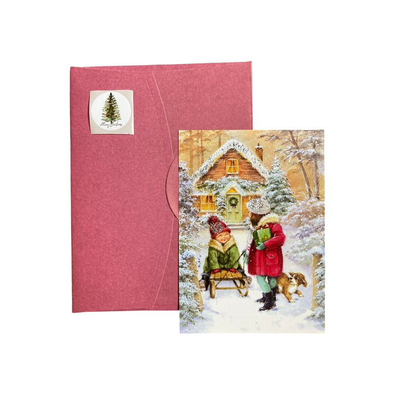 Glitter New Year Postcard