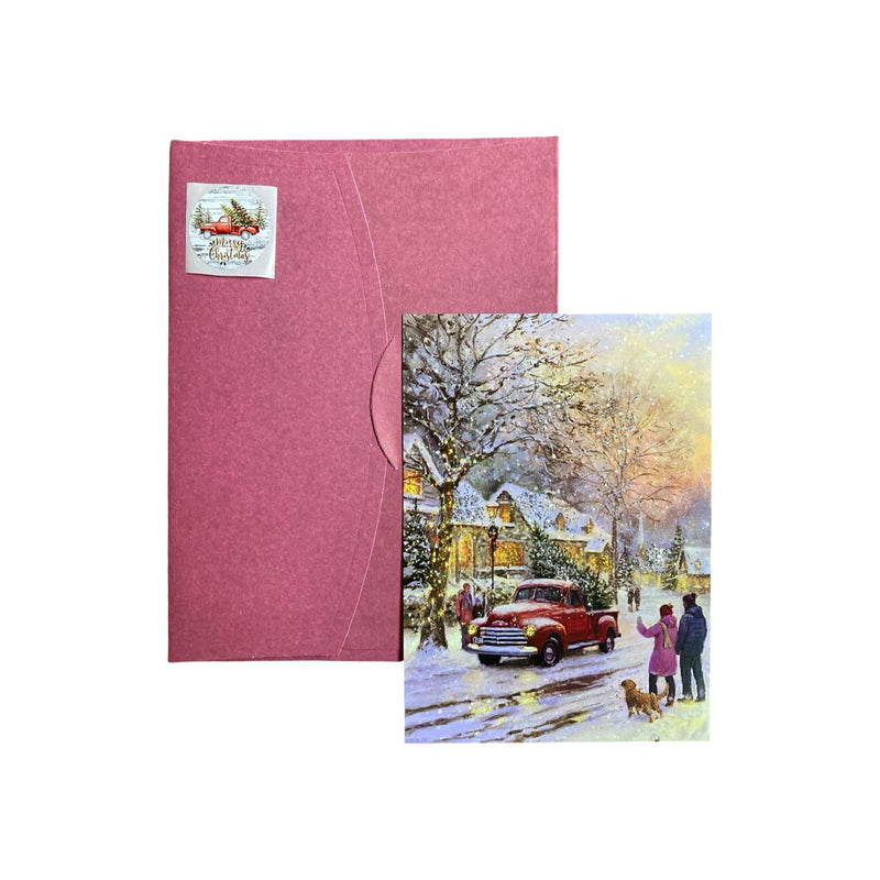 Glitter New Year Postcard