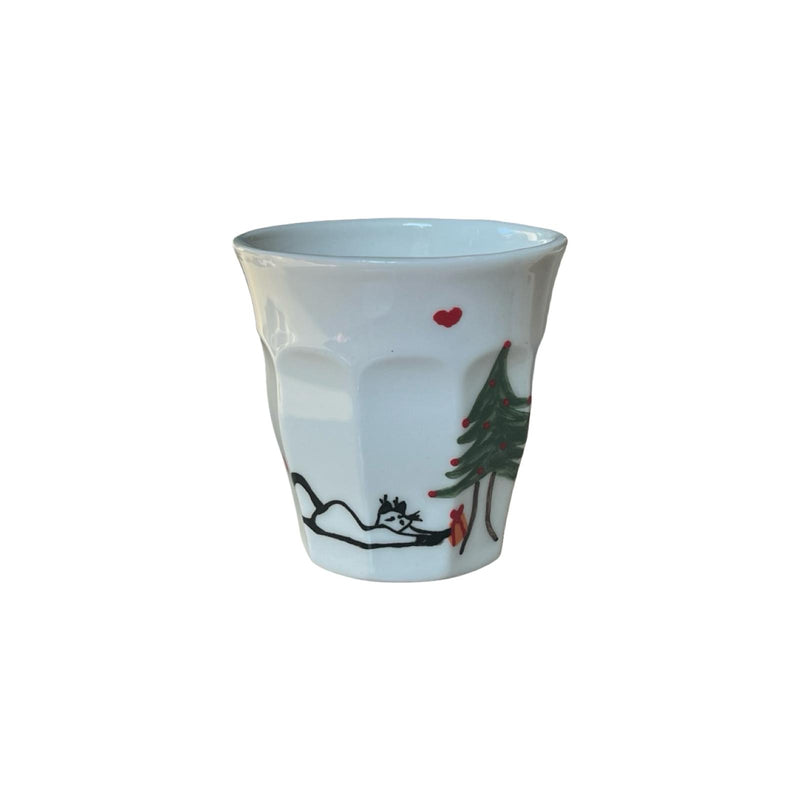 Christmas Cat Espresso Cup