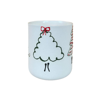 Noel Ağacı Düz ​​Fincan