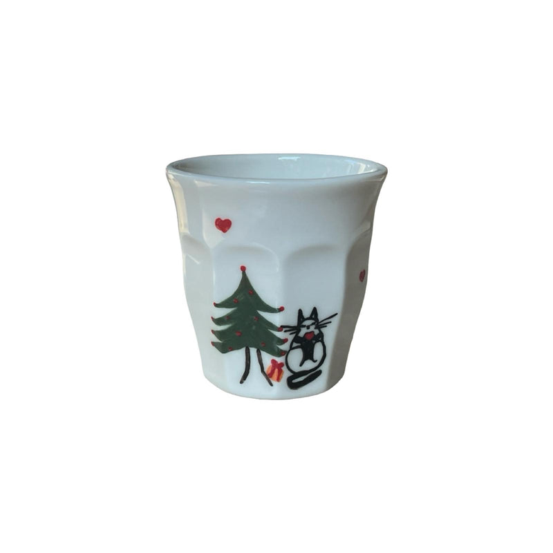 Christmas Cat Espresso Cup