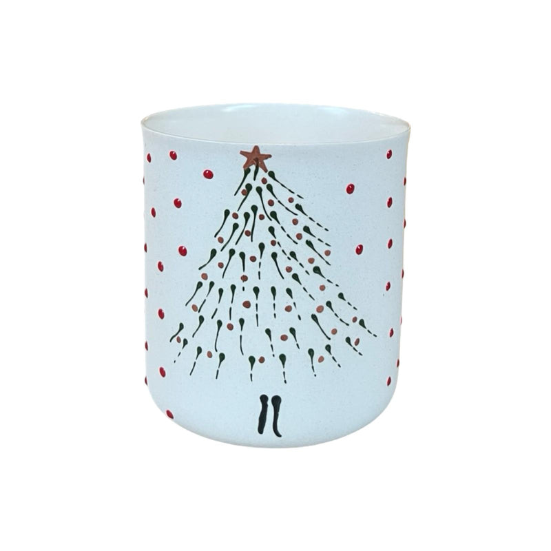 Noel Ağacı Düz ​​Fincan