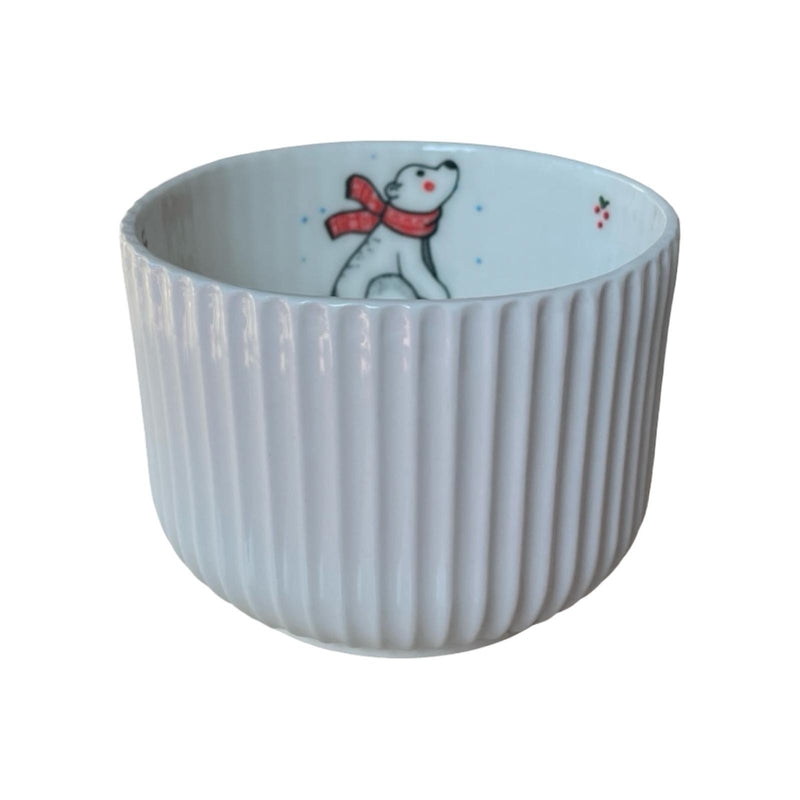 Christmas Themed Serrated Bowl / Cup