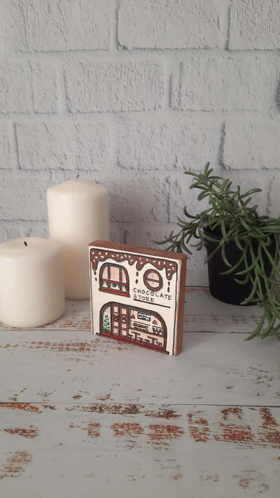 Çikolata Mağazası Ahşap Dekor