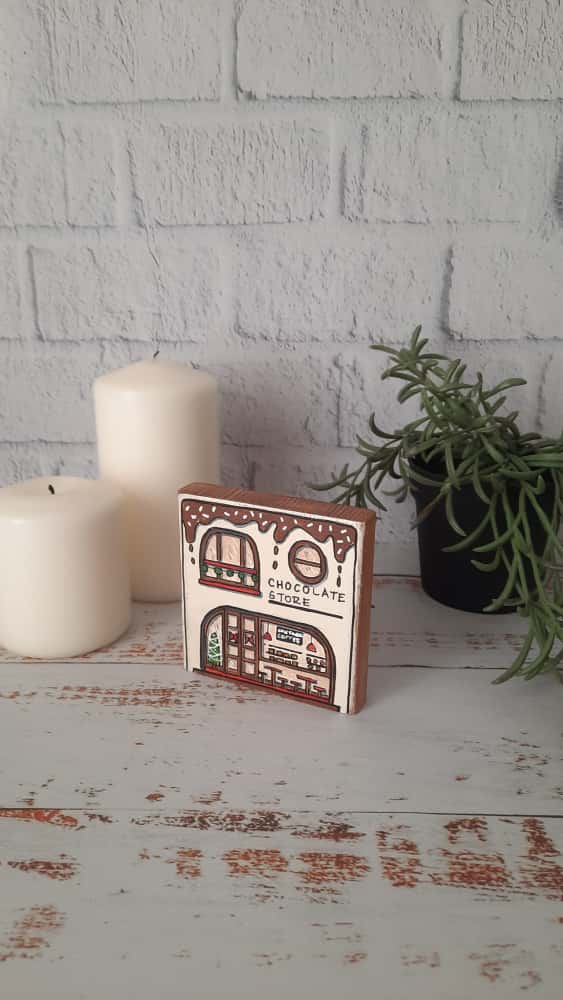 Çikolata Mağazası Ahşap Dekor