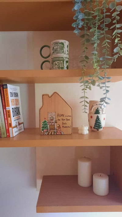 Noel Ev Ruh Hali Ahşap Dekor