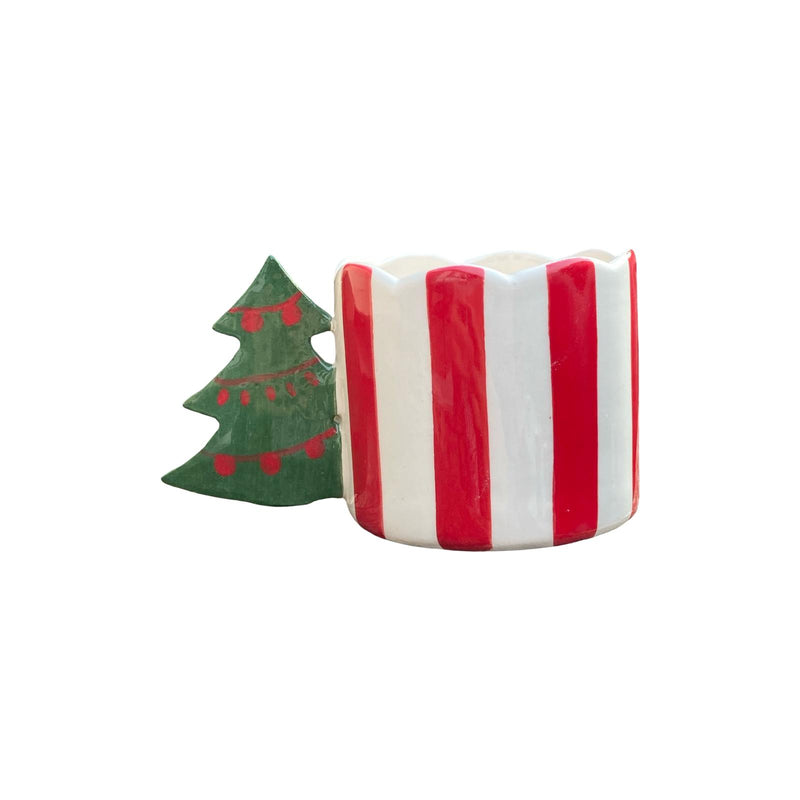 Noel Ağacı Saplı Kupa