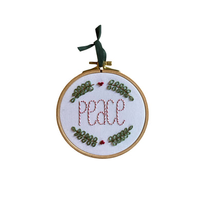 Love, Peace, Joy Nakış Kasnak Pano