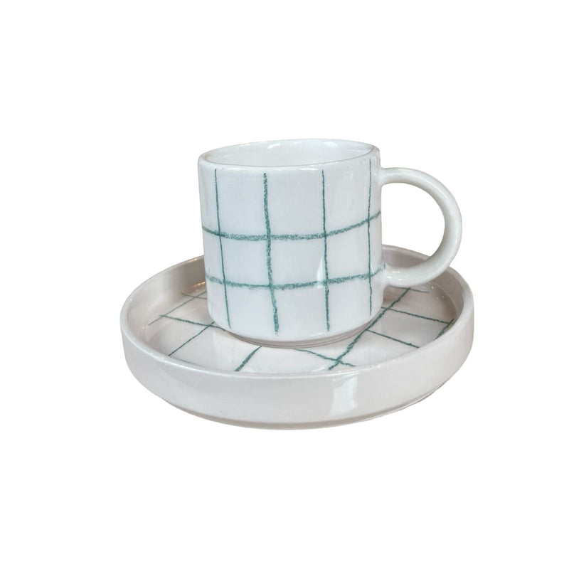 Çizgili Türk Kahvesi Takımı