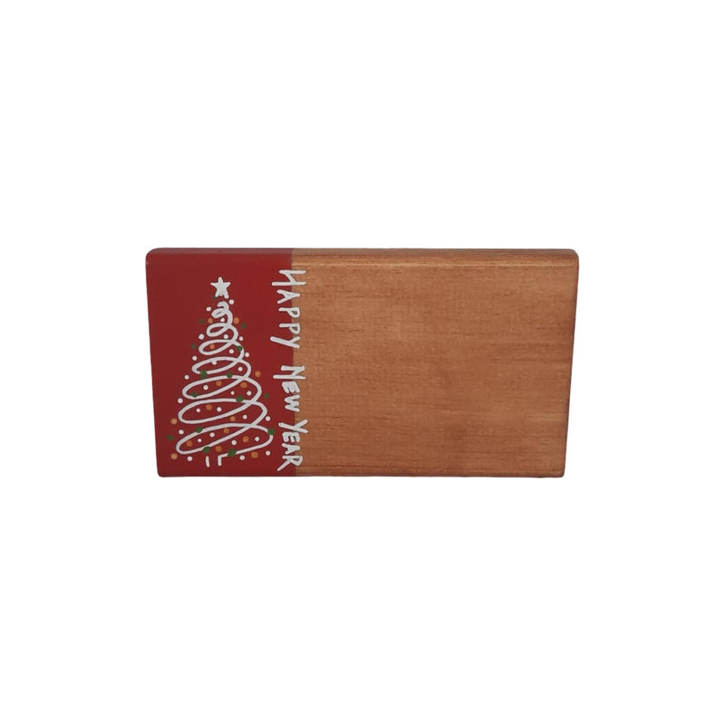 Mutlu Yıllar Dikdörtgen Bardak Altlığı