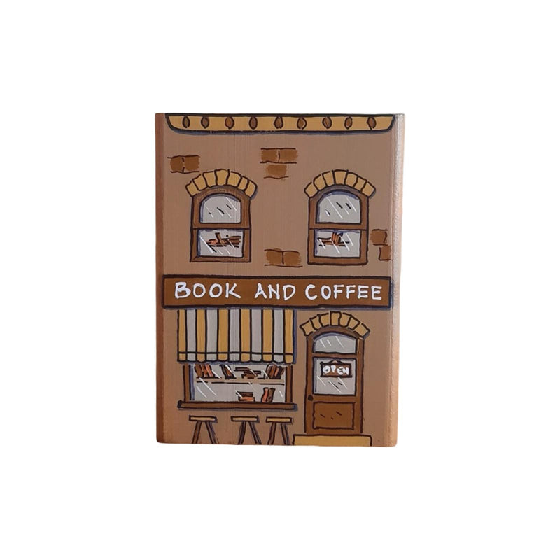 Kitap ve Kahve Ahşap Dekor