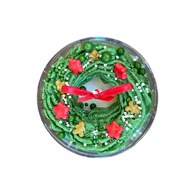 Christmas Wreath Bowl Candle