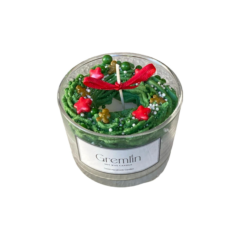 Christmas Wreath Bowl Candle