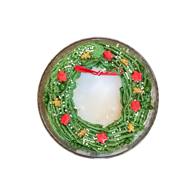 Christmas Wreath Big Bowl Candle
