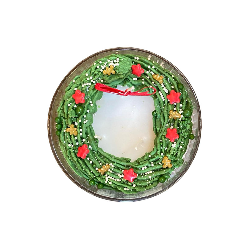 Christmas Wreath Big Bowl Candle