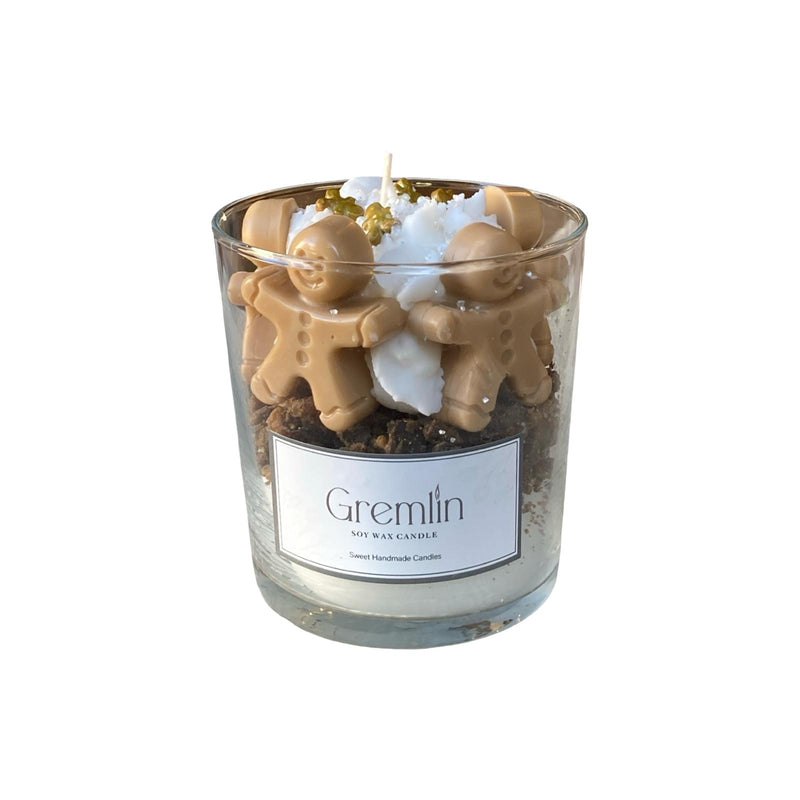 Christmas Cookiee Man Bowl Candle