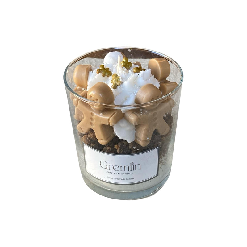 Christmas Cookiee Man Bowl Candle