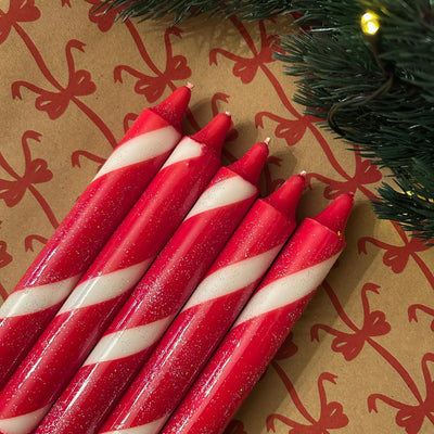 Candy Cane Candle