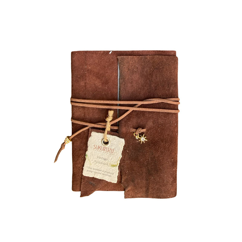 Vintage Handmade Notebook - Brown