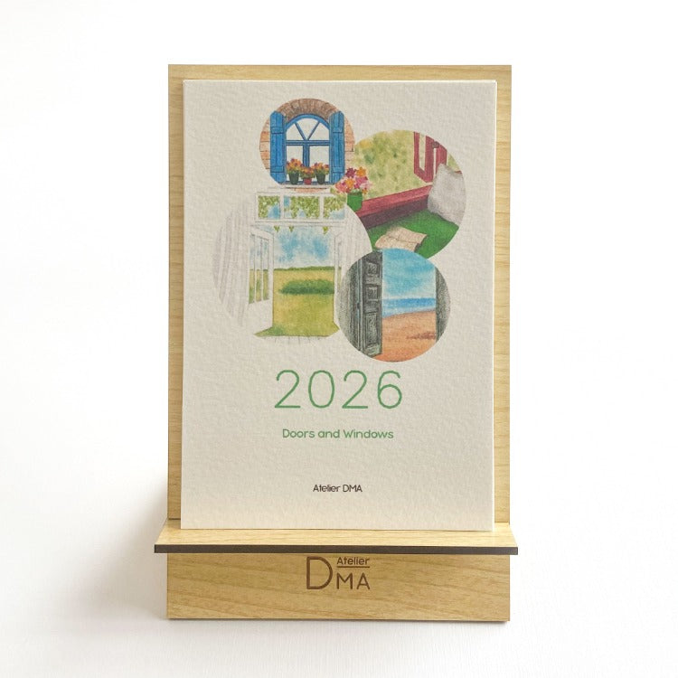 2026 Doors and Windows Desk Calendar