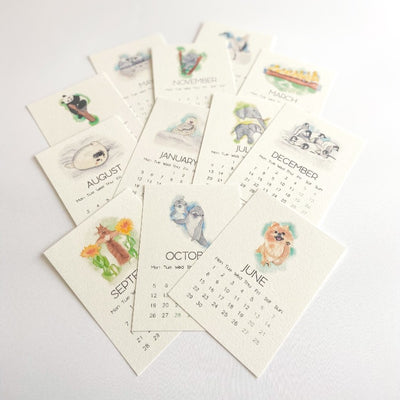 2026 Tatlı ve Şirin Hayvanlar Masa Takvimi