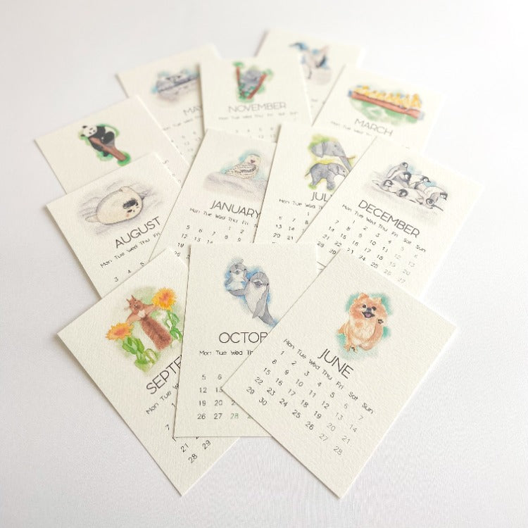 2026 Tatlı ve Şirin Hayvanlar Masa Takvimi