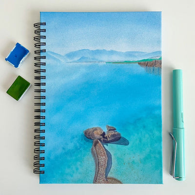 The Seascape of Antalya - A5 Spiral Notebook