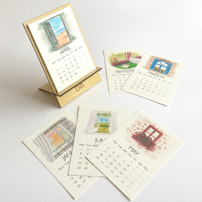 2026 Doors and Windows Desk Calendar
