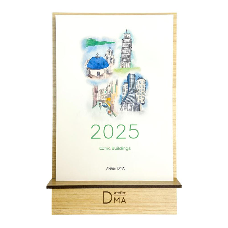 2025 Iconic Buildings Desk Calendar