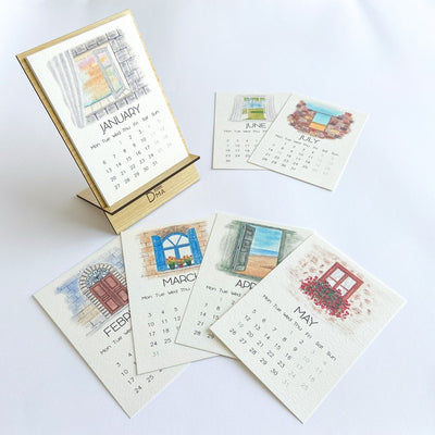 2025 Doors and Windows Desk Calendar