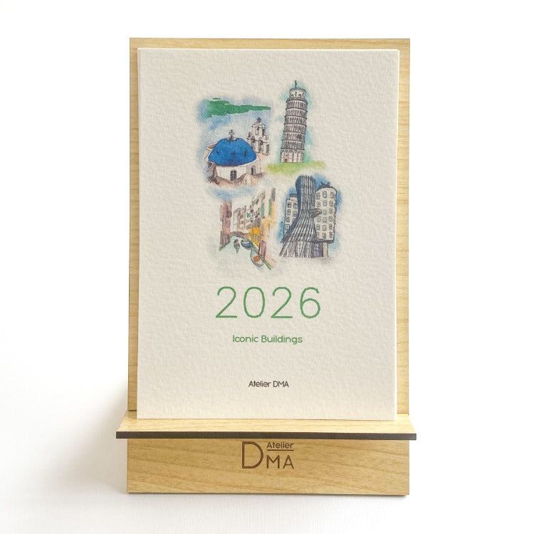 2026 İkonik Binalar Masa Takvimi