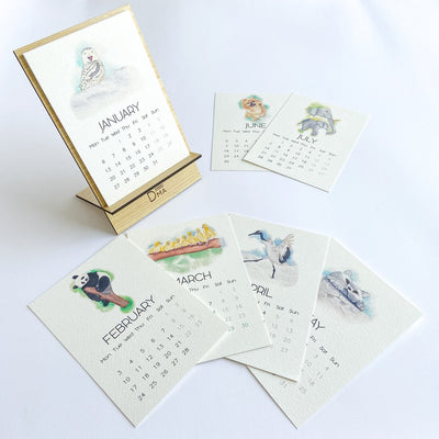 2025 Sweet and Cute Animals Desk Calendar