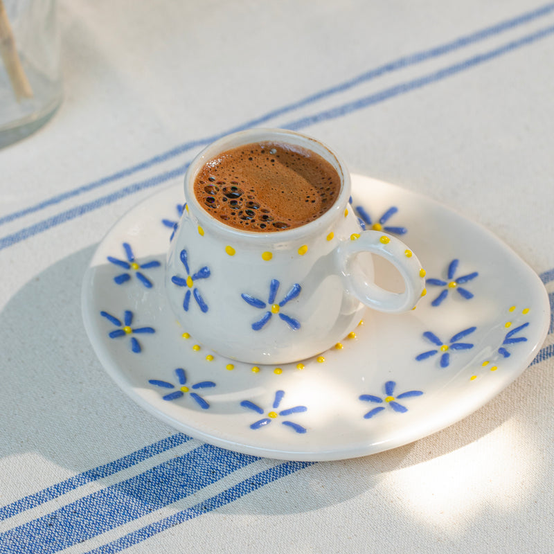 Blossoms Turkish Coffee Set