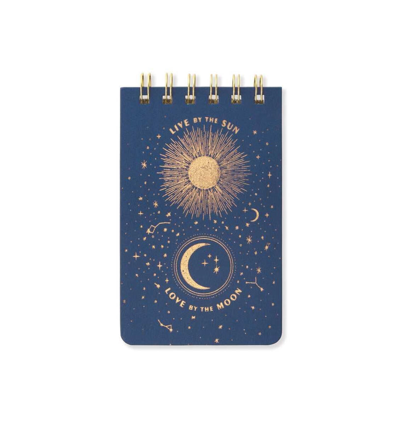 DesignWorks Ink Twin Wire Bookcloth Notepad - Live By The Sun Notepad